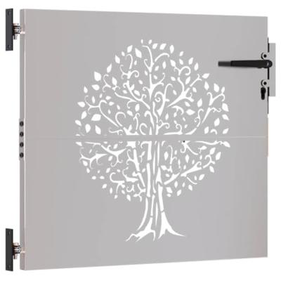 Poort 85x100 cm boomontwerp cortenstaal