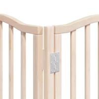 Hondenhek inklapbaar met deur 9 panelen 450 cm populierenhout - thumbnail