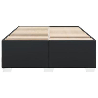 Bedframe kunstleer zwart 140x190 cm