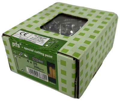 pgb-Europe PFS+ | RVS Spaanplaatschroef PFS+ VK-T Ø 4,0x25 A2 - 200 stuks - PFWVTVA00004000253 pgb-Europe PFS+ | RVS Spaanplaatschroef PFS+ VK-T Ø 4,0x25 A2 - 200 stuks - PFWVTVA00004000253