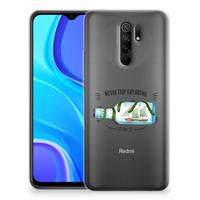 Xiaomi Redmi 9 Telefoonhoesje met Naam Boho Bottle - thumbnail