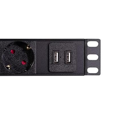 LogiLink PDU8C02 energiedistributie 1U Zwart 8 AC-uitgang(en) LogiLink PDU8C02 energiedistributie 1U Zwart 8 AC-uitgang(en)