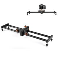 YELANGU YLG0119A 60cm Splicing Slide Rail Track + Trolley Rail Buckle voor spiegelreflexcamera's / videocamera's(zwart) - thumbnail