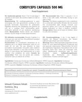 Cupplement Cordyceps Supplements 60Capsules - thumbnail