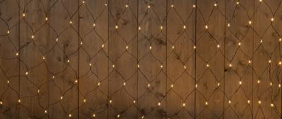 NETVERLICHTING 240L 200X200CM LED CLASSIC 5M ZWART AANLOOPSNOER 36V/IP44 TRAFO AAN / 8/16U TIMER / UIT / DIMMER - Annas collection