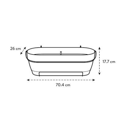 Elho Vibia campaba all-in-1 trough 70 terra Elho Vibia campaba all-in-1 trough 70 terra