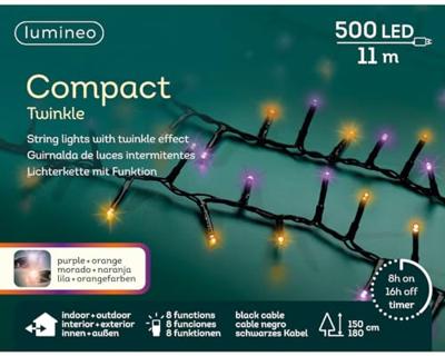 LED-lichtkrans Lumineo Multicolour 14 m