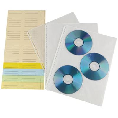 Hama 6-voudig CD/DVD-ordnerhoes 6 CDs/DVDs/Blu-rays Kunststof Transparant wit 10 stuk(s) (b x h x d) 23.8 x 0.1 x 29.5 cm 49835