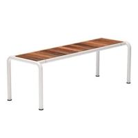 Houe Avanti tuinbank Medium Muted White Essenhout - thumbnail