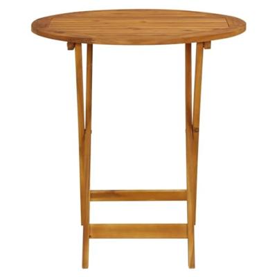 3-delige Bistroset stof en massief hout beige