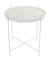 Zuiver Ronde Bijzettafel 'Cupid' Marmerlook, 43cm - thumbnail