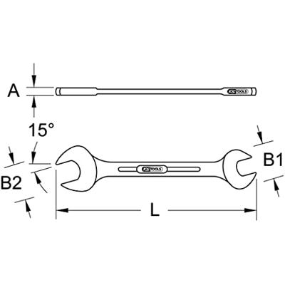 KS Tools 963.0045 963.0045 Dubbele steeksleutel Sleutelbreedte (metrisch) 13 - 17 mm KS Tools 963.0045 963.0045 Dubbele steeksleutel Sleutelbreedte (metrisch) 13 - 17 mm