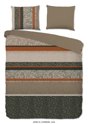 Good Morning Dekbedovertrek "dierenprint strepen" - Multi - (200x200/220 cm) - Katoen Good Morning Dekbedovertrek "dierenprint strepen" - Multi - (200x200/220 cm) - Katoen