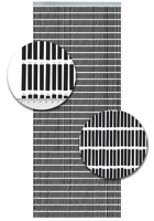 Vliegengordijn Hulzen Zwart - 90cm x 210cm - thumbnail