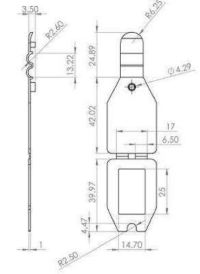 Scanvaantje pocket transparant 25x27mm 6 Scanvaantje pocket transparant 25x27mm 6