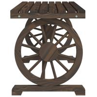 Tuintafel 115x55x65 cm massief vurenhout - thumbnail