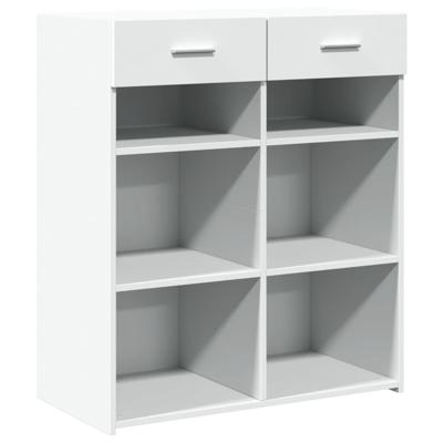 Dressoir 80x42,5x93 cm bewerkt hout wit