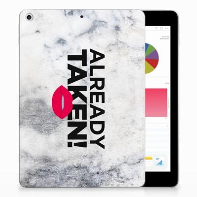 Apple iPad 9.7 2018 | 2017 Back cover met naam Already Taken White