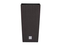 Prosperplast Plantenbak (29 x 29 x 55 cm, Kastanjebruin) - thumbnail