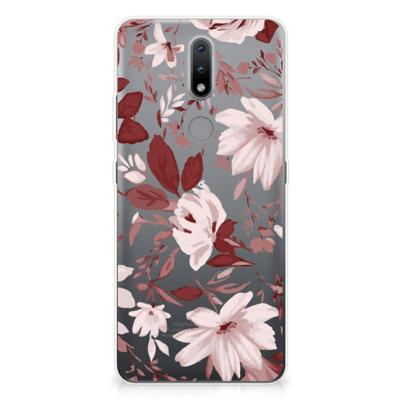 Smartphone hoesje Nokia 2.4 Watercolor Flowers