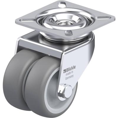 Blickle LDA-TPA 50G Dubbel zwenkwiel Wieldiameter: 50 mm Draagvermogen (max.): 80 kg 1 stuk(s)