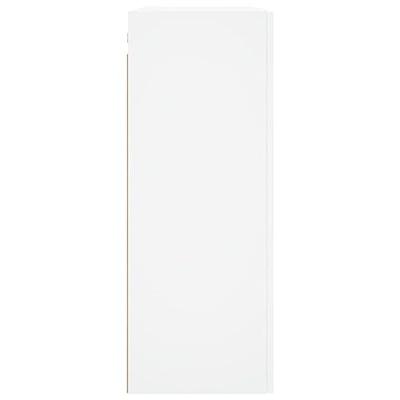 Wandkast 69,5x34x90 cm bewerkt hout wit