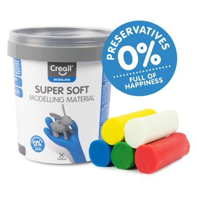 Creall supersoft klei 5 kleuren, 450gr. Creall supersoft klei 5 kleuren, 450gr.