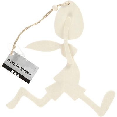 Creativ Company Konijn met ei, h: 18 cm, b: 17 cm, 1 set