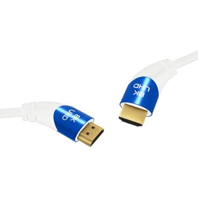 Oehlbach D1C42538 HDMI-kabel HDMI Aansluitkabel HDMI-A-stekker, HDMI-A-stekker 3.00 m Wit 8K UHD, Afgeschermd (drievoudig)