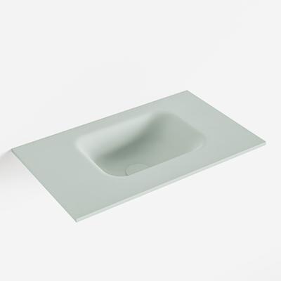 MONDIAZ LEX Greey solid surface inleg wastafel voor toiletmeubel 50cm. Positie wasbak rechts