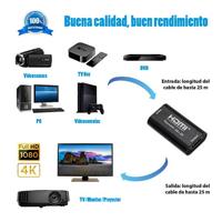 HDMI-Repeater NANOCABLE 10.15.1201 Zwart - thumbnail