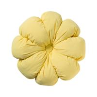 Kussen bloem - geel - ø42 cm - thumbnail