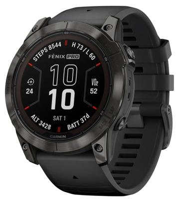 Garmin fēnix 7X Pro 3,56 cm (1.4") MIP 51 mm Digitaal 280 x 280 Pixels Touchscreen Zwart Wifi GPS