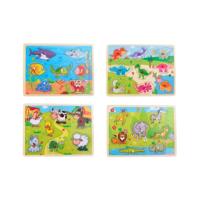 Houten Dieren puzzel 9pcs 30x22x1,5cm - thumbnail