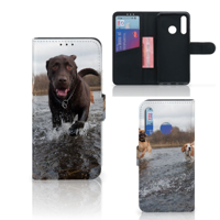 Huawei P Smart Plus (2019) Telefoonhoesje met Pasjes Honden Labrador - thumbnail