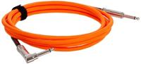 Ernie Ball 6079 Braided Instrument Cable, 3 meter, Neon Orange - thumbnail