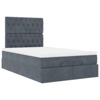 Ottoman bed met matrassen en LED's 120x200cm fluweel - thumbnail
