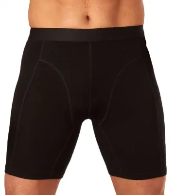 2-Pack Bamboe boxershort heren Extra lange pijpjes - Heren onderbroek extra lang - bamboe ondergoed heren - S - Zwart - Onderbroek heren - Ondergoed