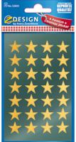 Avery av-52800 etiket z-design christmas pakje a 2 vel gouden sterren - thumbnail
