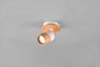 Trio Plafondlamp hout met witAruni - 801170131 - thumbnail