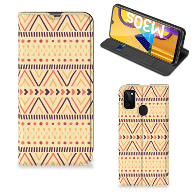 Samsung Galaxy M30s | M21 | Hoesje met Magneet | Aztec Yellow Samsung Galaxy M30s | M21 | Hoesje met Magneet | Aztec Yellow