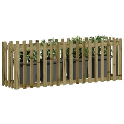 VidaXL Plantenbak verhoogd hekontwerp 200x50x70 cm geïmpregneerd hout