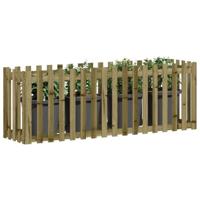 Plantenbak verhoogd hekontwerp 200x50x70 cm gempregneerd hout - thumbnail