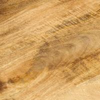Salontafel 2-laags 100x55x38 cm massief mangohout en staal - thumbnail