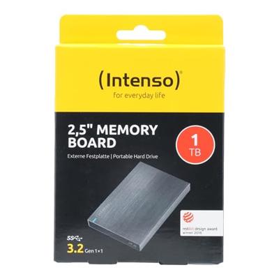 Intenso Memory Board 1 TB Externe harde schijf (2,5 inch) USB-A 3.2 Gen 1 Antraciet 6028660 Intenso Memory Board 1 TB Externe harde schijf (2,5 inch) USB-A 3.2 Gen 1 Antraciet 6028660