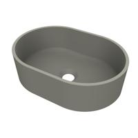 Arcqua Case Opbouw Waskom Ovaal 40x28 Mat Beton - thumbnail