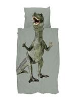 Snurk Dino Jurassic Green dekbedovertrek - thumbnail