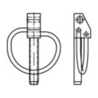 TOOLCRAFT Klapsplitpen Geel verchroomd 50 stuk(s) - thumbnail