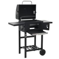 Houtskoolbarbecue met onderplank zwart - thumbnail