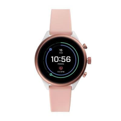 Horlogeband Fossil FTW6022 Kunststof/Plastic Roze 18mm Horlogeband Fossil FTW6022 Kunststof/Plastic Roze 18mm